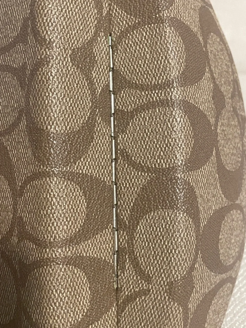 Coach Signature Brown Patterned Sunglasses Case only - Picture 3 of 4